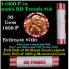 Image 1 : Shotgun Lincoln 1c roll, 1960-p 50 pcs Brandt 50c Wrapper.
