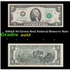 Image 1 : 2003A $2 Green Seal Federal Reserve Note Grades Select AU