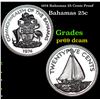 Image 1 : Proof 1974 Bahamas 25 Cents 25c Grades GEM++ Proof Deep Cameo