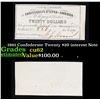 Image 1 : 1861 Confederate Twenty $20 interest Note  Grades Select CU