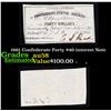 Image 1 : 1861 Confederate Forty $40 interest Note  Grades Choice AU/BU Slider