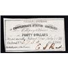 Image 2 : 1861 Confederate Forty $40 interest Note  Grades Choice AU/BU Slider