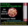 Image 1 : Shotgun Lincoln 1c roll, 1973-d 50 pcs Brandt 50c Wrapper.