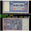 Image 1 : 1910 Imperial Germany 100 Mark Note P#42  Grades vf+