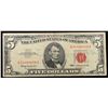 Image 2 : 1963 $5 Red seal United States Note Grades vf+