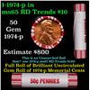 Image 1 : Shotgun Lincoln 1c roll, 1974-p 50 pcs Brandt 50c Wrapper.