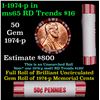 Image 1 : Shotgun Lincoln 1c roll, 1974-p 50 pcs Brandt 50c Wrapper.