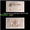 Image 1 : 1910 Germany 1,000 Mark Note P# 45B Grades Select CU