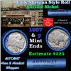 Image 1 : Buffalo Nickel Shotgun Roll in Old Bank Style 'Automat Horn & Hardart, Abbott Coin Counter' Wrapper 