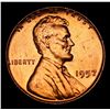 Image 2 : 1957-p Lincoln Cent 1c Grades GEM+ Unc RD