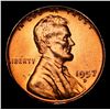 Image 2 : 1957-d Lincoln Cent 1c Grades GEM++ Unc RD