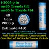 Image 1 : Shotgun Jefferson 5c roll, 2003-p 40 pcs Dunbar Wrapper