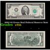 Image 1 : 2003 $2 Green Seal Federal Reserve Note Grades vf++
