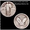 Image 1 : Group of 1929P 1928D 1930S Standing Liberty Quarter 25c