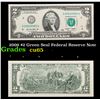 Image 1 : 2009 $2 Green Seal Federal Reserve Note Grades Gem CU