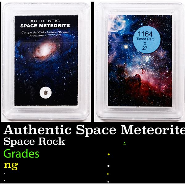 Authentic Space Meteorite Campo Del Cielo, Argentina - Circa 2200 BC Graded By INB