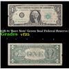 Image 1 : 1963B $1 'Barr Note' Green Seal Federal Reserve Note Grades vf+
