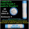 Image 1 : Shotgun Jefferson 5c roll, 2005-d 40 pcs Cointainer Wrapper