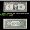 Image 1 : 2003A $1 Green Seal Federal Reserve Note Grades Gem+ CU
