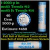 Image 1 : Shotgun Jefferson 5c roll, 2003-p 40 pcs Dunbar Wrapper