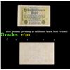 Image 1 : 1923 Weimar Germany 10 Millionen Mark Note P# 106D Grades vf++