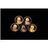Image 1 : Proof Lot of 5x 2000-2004 Sacagawea Dollar Coins, Proof Grades GEM++ Proof Deep Cameo
