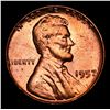 Image 2 : 1957-p Lincoln Cent 1c Grades Gem+ Unc RD