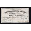 Image 2 : 1861 Confederate Twenty $20 interest Note  Grades Select CU