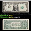 Image 1 : 1963B $1 'Barr Note' Green Seal Federal Reserve Note Grades vf++
