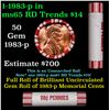 Image 1 : Shotgun Lincoln 1c roll, 1983-p 50 pcs Brandt 50c Wrapper.