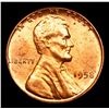 Image 2 : 1958-p Lincoln Cent 1c Grades Gem+ Unc RD