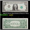 Image 1 : 1963 $1 Green Seal Federal Reserve Note Grades Gem CU
