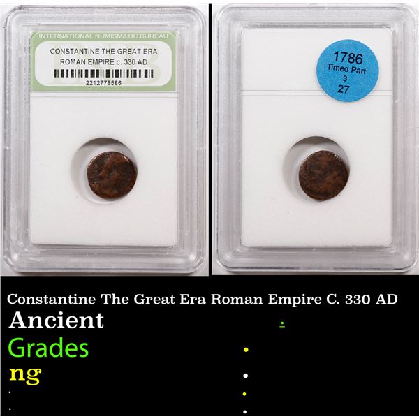 Constantine The Great Era Roman Empire C. 330 AD Ancient Graded By INB