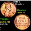 Image 1 : 1949-s Lincoln Cent 1c Grades GEM+ Unc RD