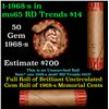 Image 1 : Shotgun Lincoln 1c roll, 1968-s 50 pcs Bank Wrapper.