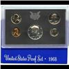 Image 1 : 1968 United States Mint Proof Set 5 coins