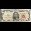 Image 2 : 1963 $5 Red seal United States Note Grades vf+