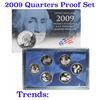 Image 1 : 2009 United States Quarters District of Columbia and U.S. Territories Proof Set 6 coins