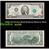 Image 1 : 2003 $2 Green Seal Federal Reseve Note Grades Choice AU/BU Slider