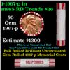 Image 1 : Shotgun Lincoln 1c roll, 1967-p 50 pcs Brandt 50c Wrapper.