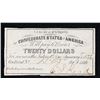 Image 2 : 1861 Confederate Twenty $20 interest Note  Grades Select CU