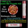 Image 1 : Shotgun Lincoln 1c roll, 1961-p 50 pcs Brandt 50c Wrapper.