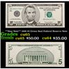 Image 1 : 1999 **Star Note** $5 Green Seal Federal Reserve Note Grades Gem CU