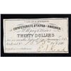 Image 2 : 1861 Confederate Twenty $20 interest Note  Grades Choice AU/BU Slider