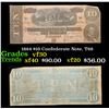 Image 1 : 1864 $10 Confederate Note, T68 Grades vf++