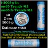 Image 1 : Shotgun Jefferson 5c roll, 2003-p 40 pcs Dunbar Wrapper