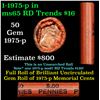Image 1 : Shotgun Lincoln 1c roll, 1975-p 50 pcs Stripped Wrapper.