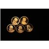 Image 1 : Proof Lot of 5x 2000-2004 Sacagawea Dollar Coins, Proof Grades GEM++ Proof Deep Cameo