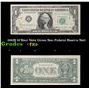 Image 1 : 1963B $1 'Barr Note' Green Seal Federal Reserve Note Grades vf+
