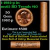 Image 1 : Shotgun Lincoln 1c roll, 1980-p 50 pcs Bank Wrapper